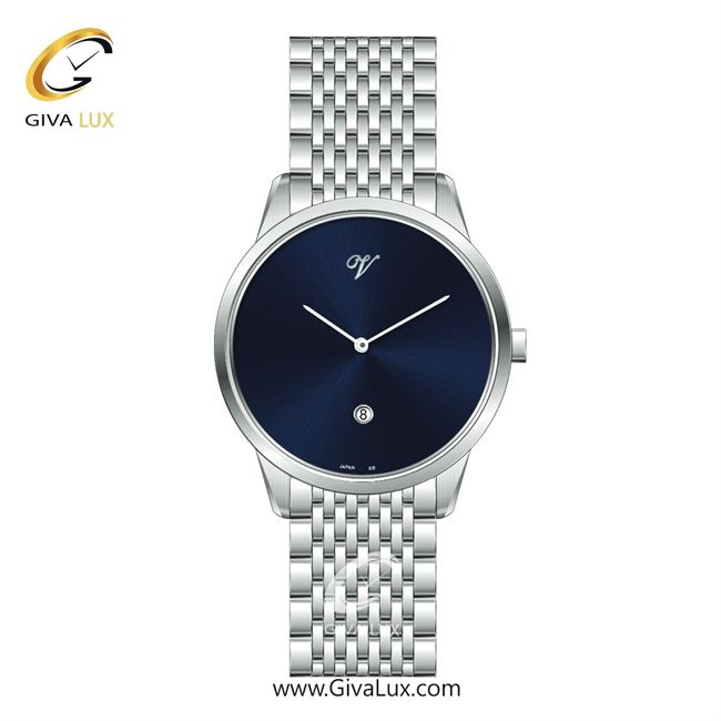 ساعت مچی اورجینال مردانه ویولت VIOLET نقره ای | نقره ای| سرمه ای| کد رفرنس 0553